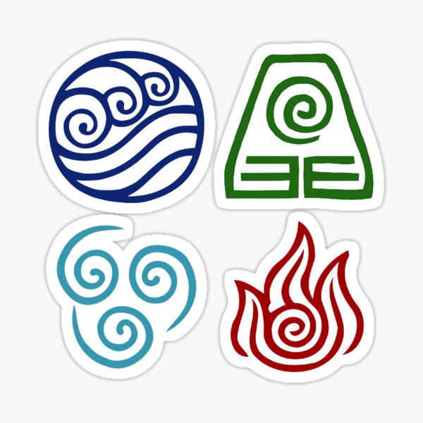 4 Elemente Symbole Tattoo