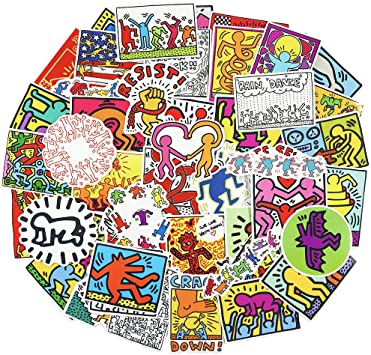 50pcs Colorful Random Sticker Mixed Graffiti 4k