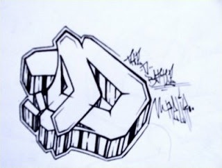 Abjad Graffiti 3d Keren