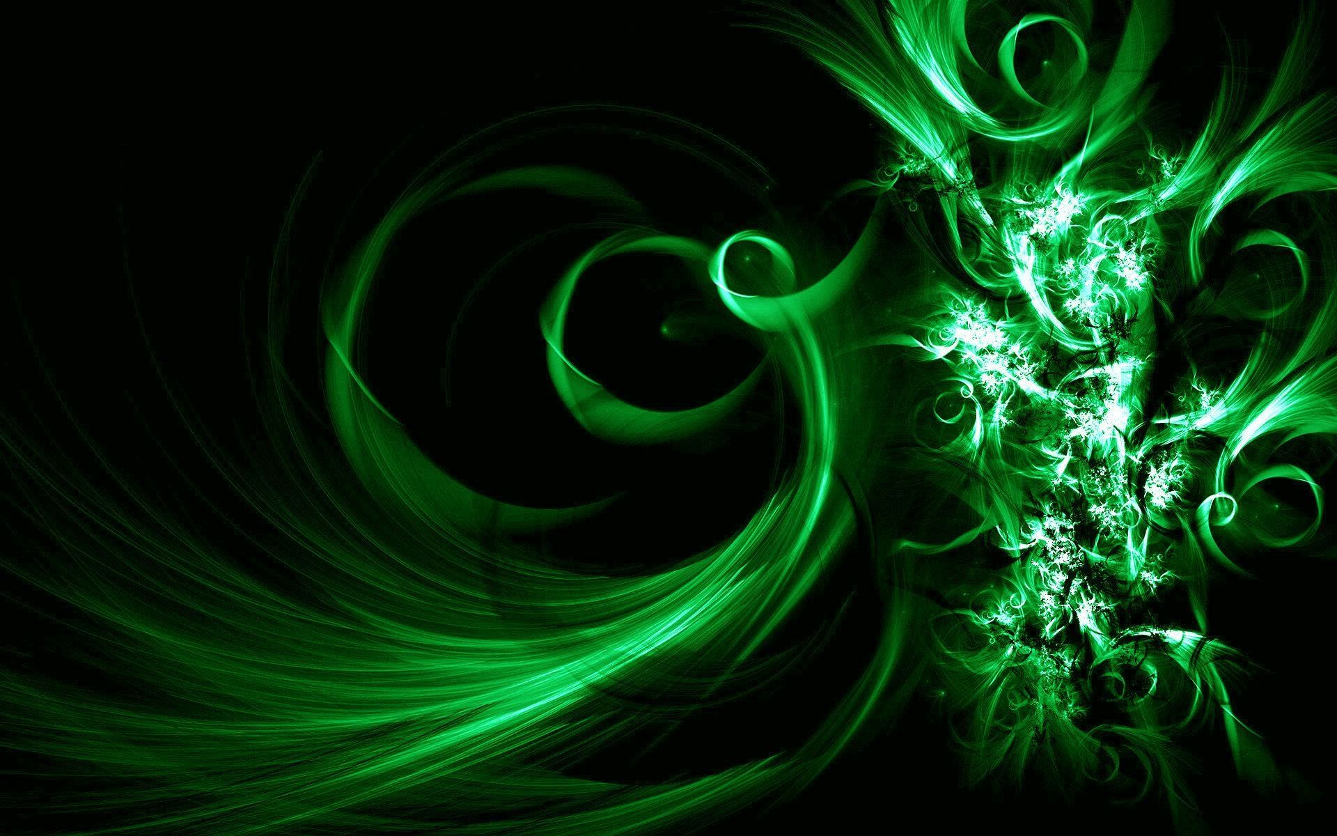 Abstract Wallpaper Green Background Design