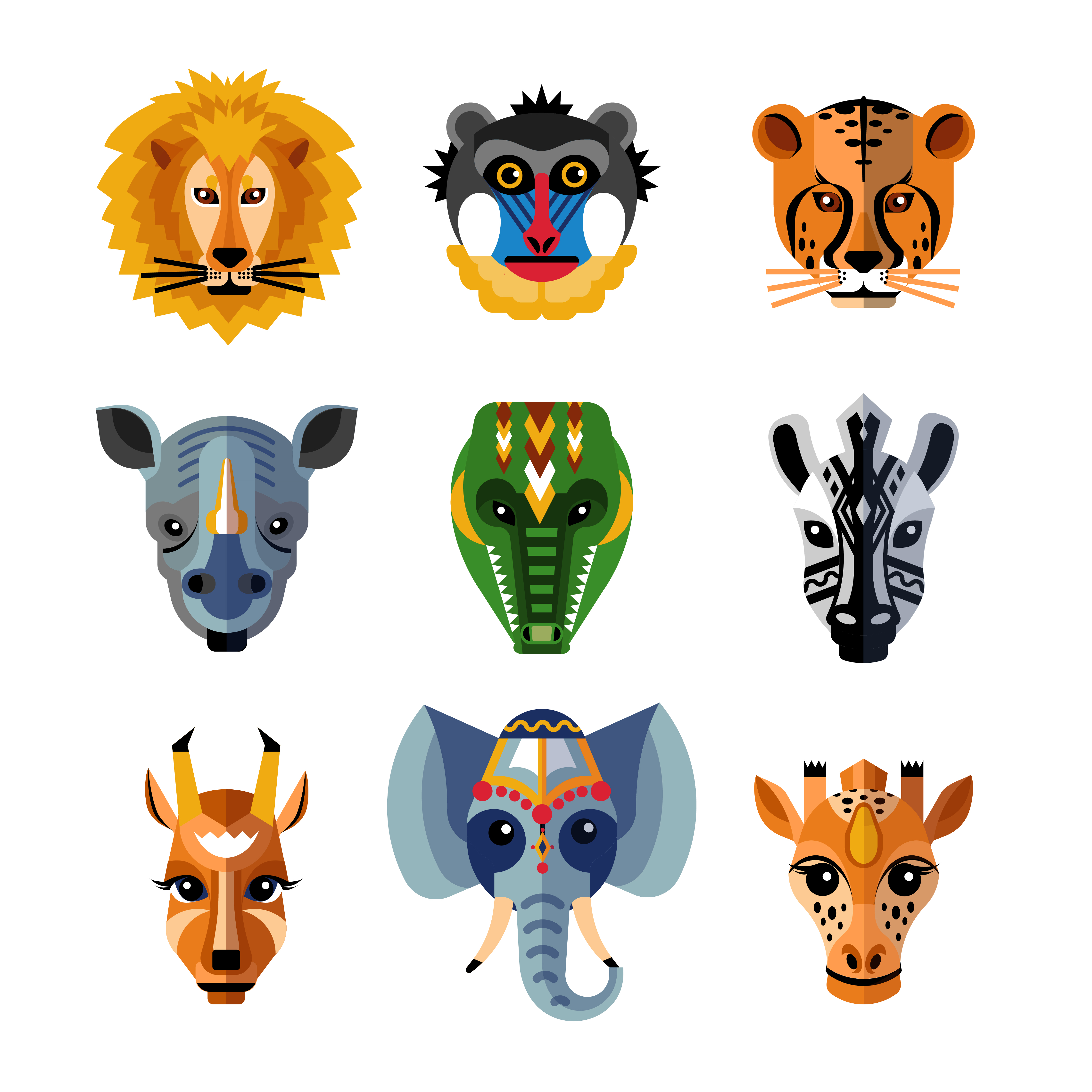 Afrikanische Tiermuster