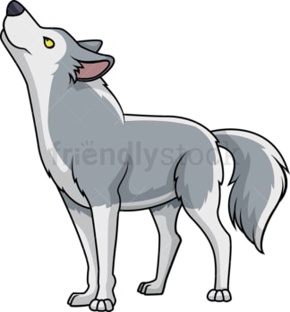 Aggressiver Wolf