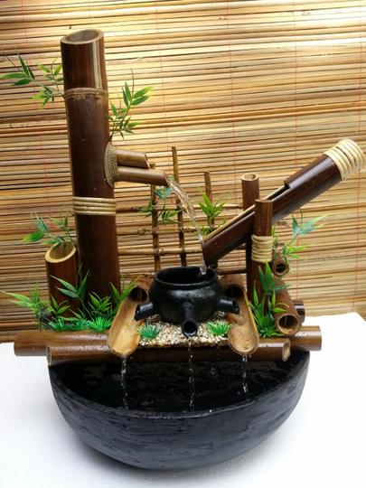 Air Mancur Mini Dari Bambu