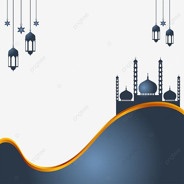 Background Banner Islami Biru