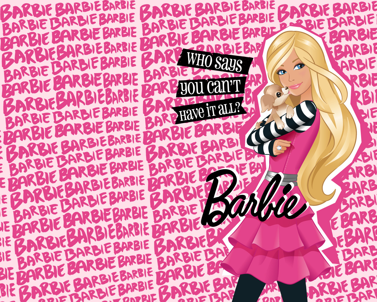 Background Pink Barbie