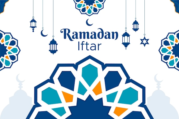 Background Ramadhan Biru