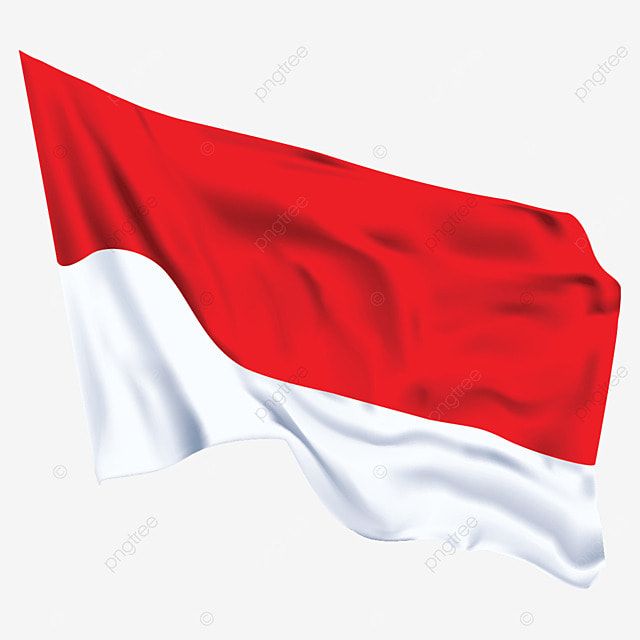 Bendera Indonesia Berkibar Vector