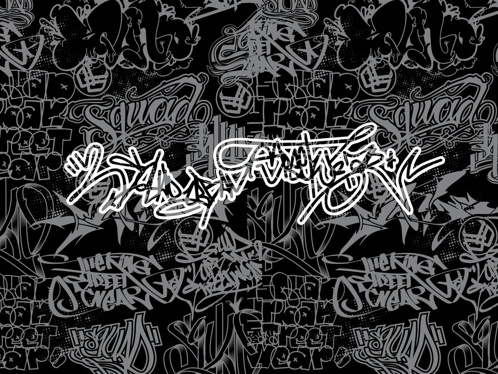 Black And White Graffiti Background Designs