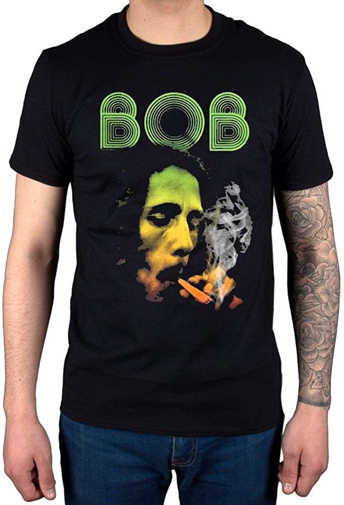 Bob Marley Smoking T Shirt