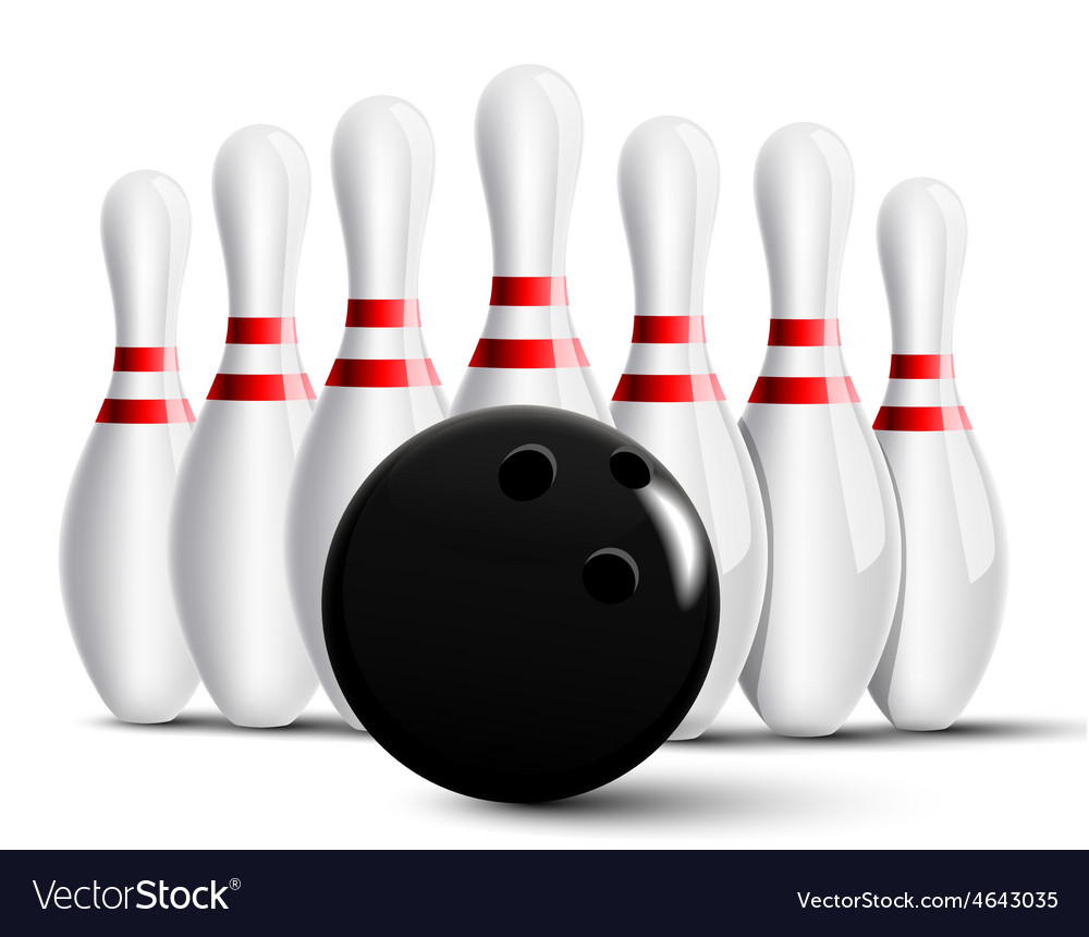 Bowling Ball And Pins Picture