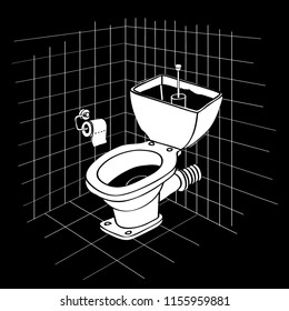 Broken Toilet Clipart