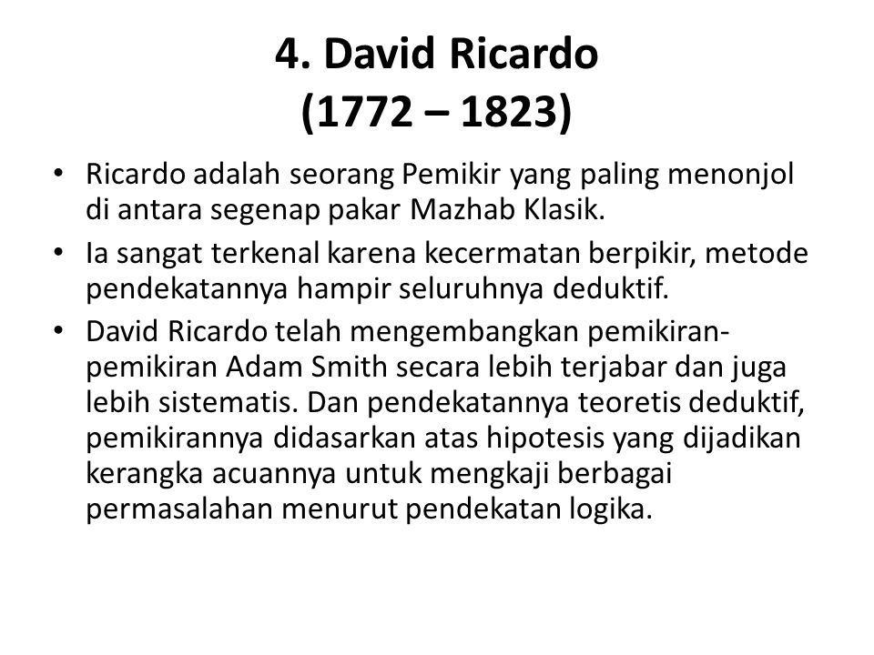 Buku Karya David Ricardo