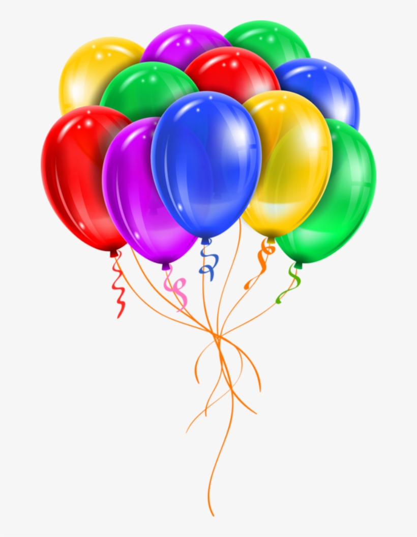 Bunte Luftballons Clipart