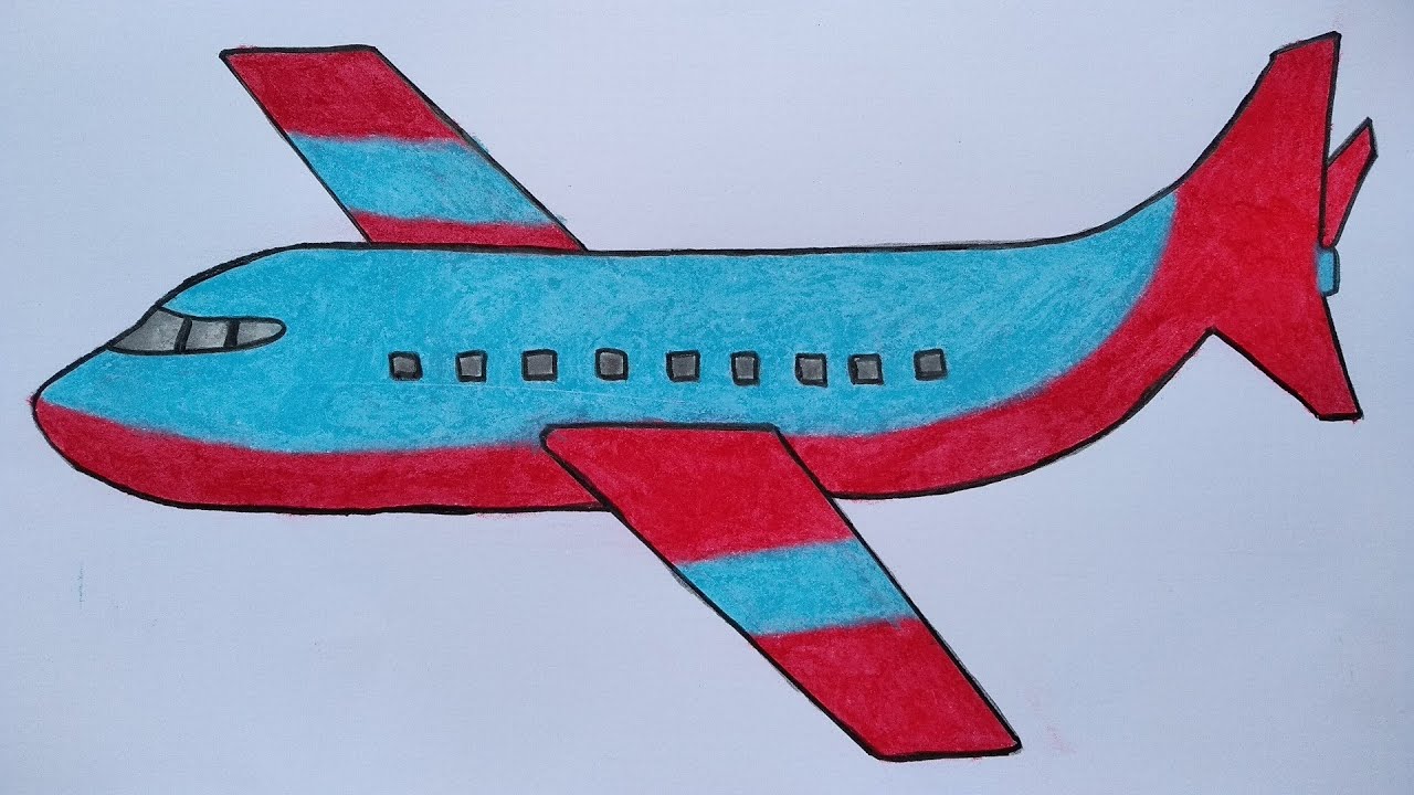 Cara Gambar Pesawat