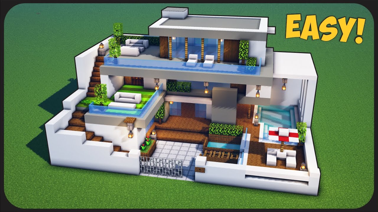 Cara Membuat Rumah Modern Di Minecraft