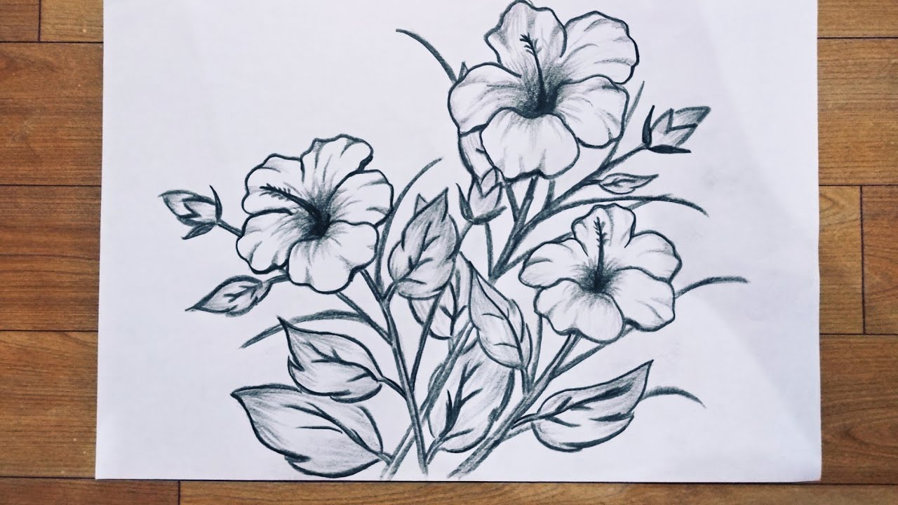 Cara Menggambar Bunga Yang Bagus Dan Gampang