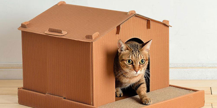 Cara Menggambar Rumah Kucing