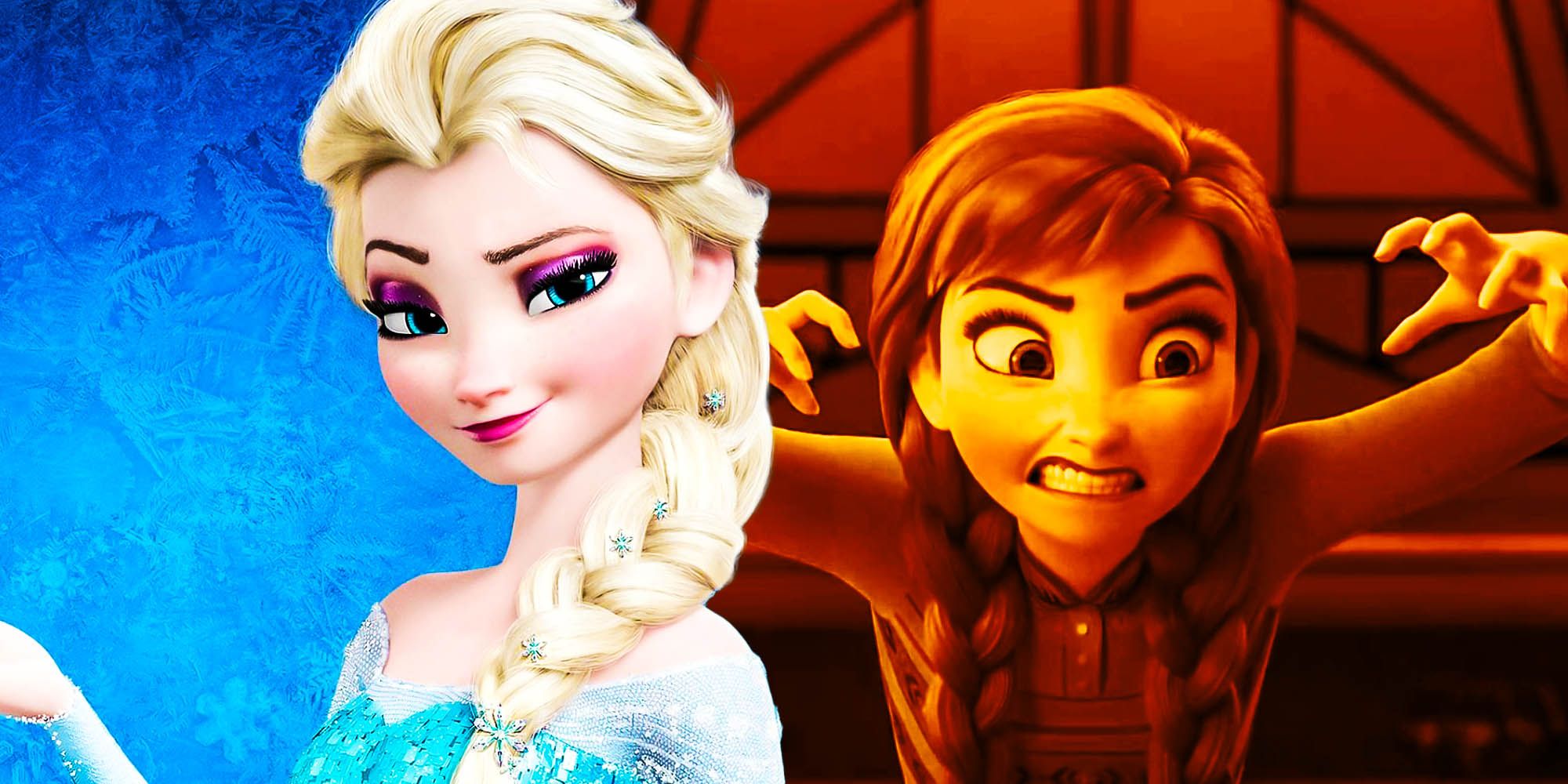 Cartoon Elsa And Anna