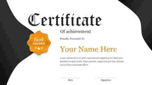 Certificate Of Participation Template Ppt Free Download