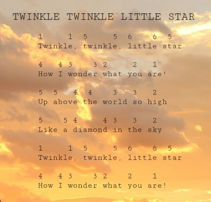Chord Twinkle Little Star