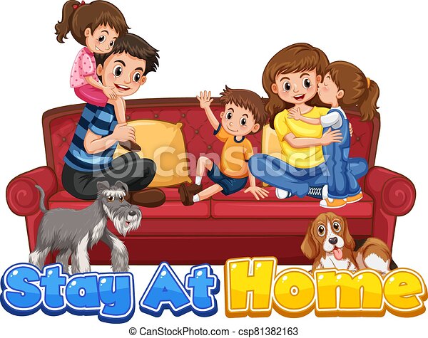 Clipart Stay At Home