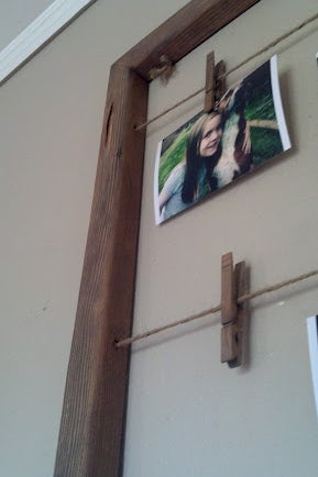 Clothes Pin Picture Hanger