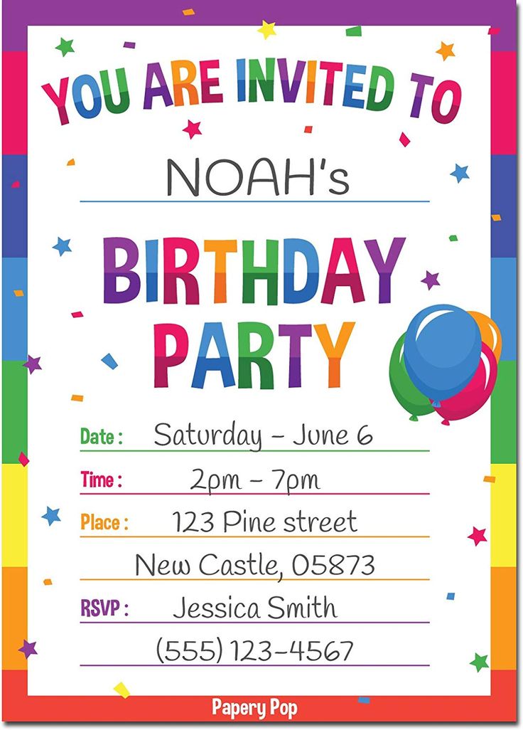 Contoh Birthday Invitation