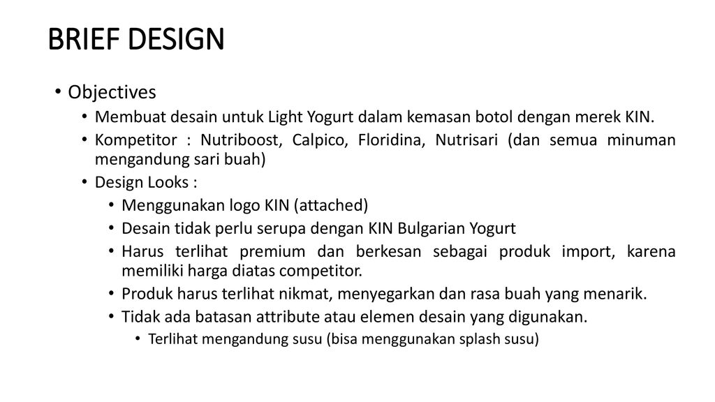 Contoh Design Brief