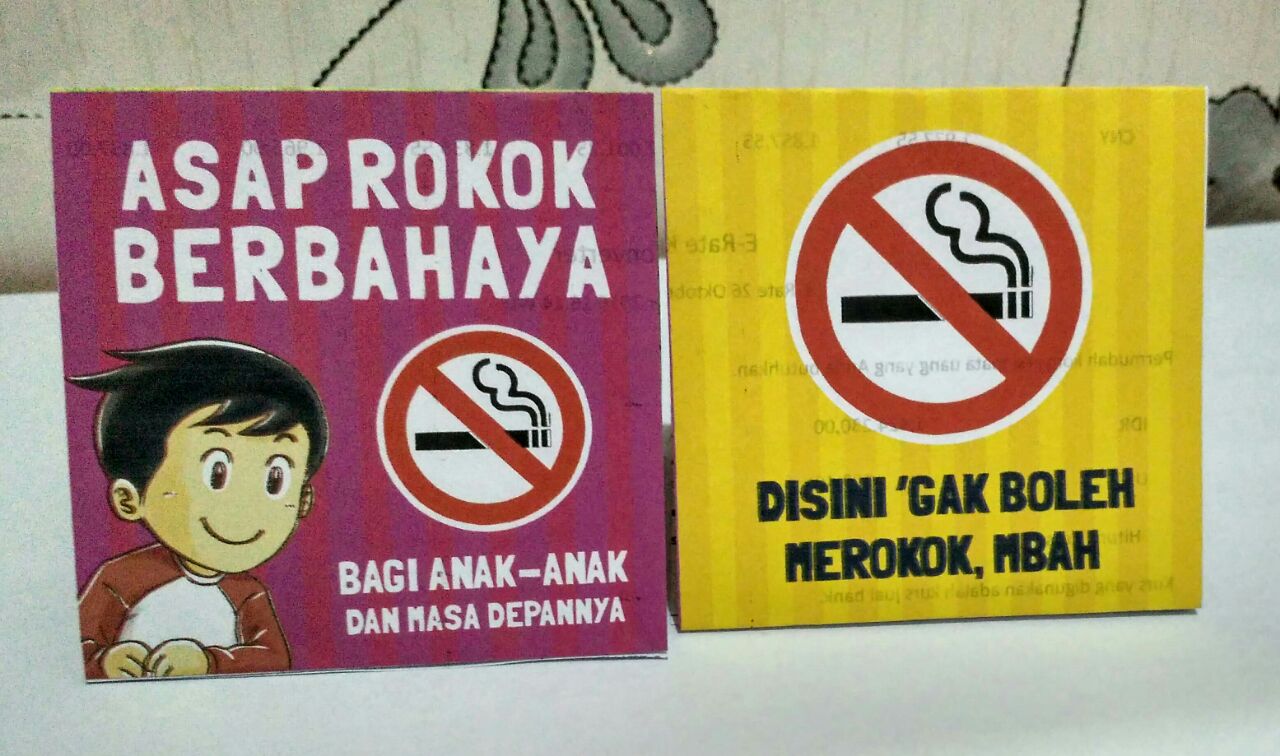 Contoh Gambar Dilarang Merokok