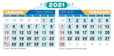 Contoh Gambar Kalender 2021