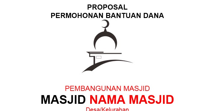 Contoh Proposal Bantuan Dana Pembangunan