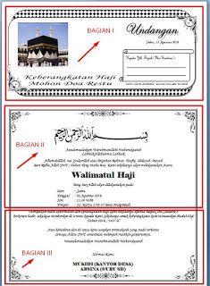 Contoh Surat Undangan Haji