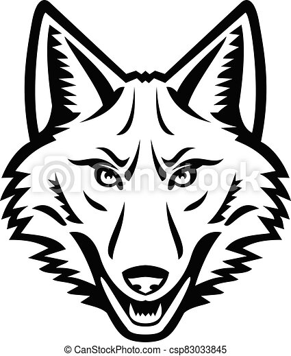 Coyote Face Clipart