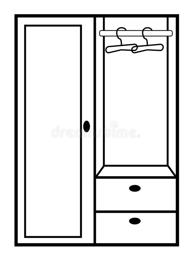 Cupboard Clipart Black And White