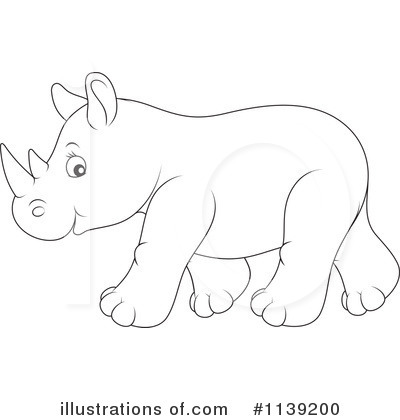 Cute Rhino Clipart