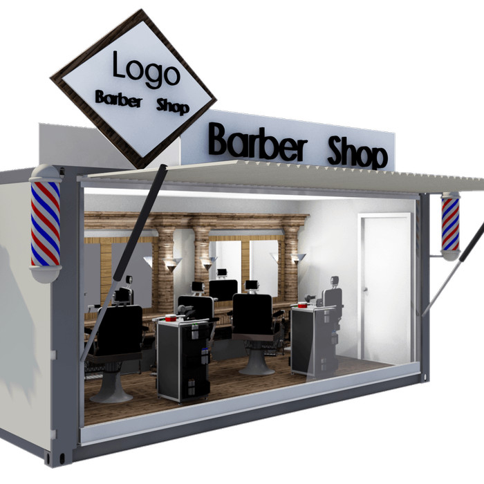 Desain Barbershop Container
