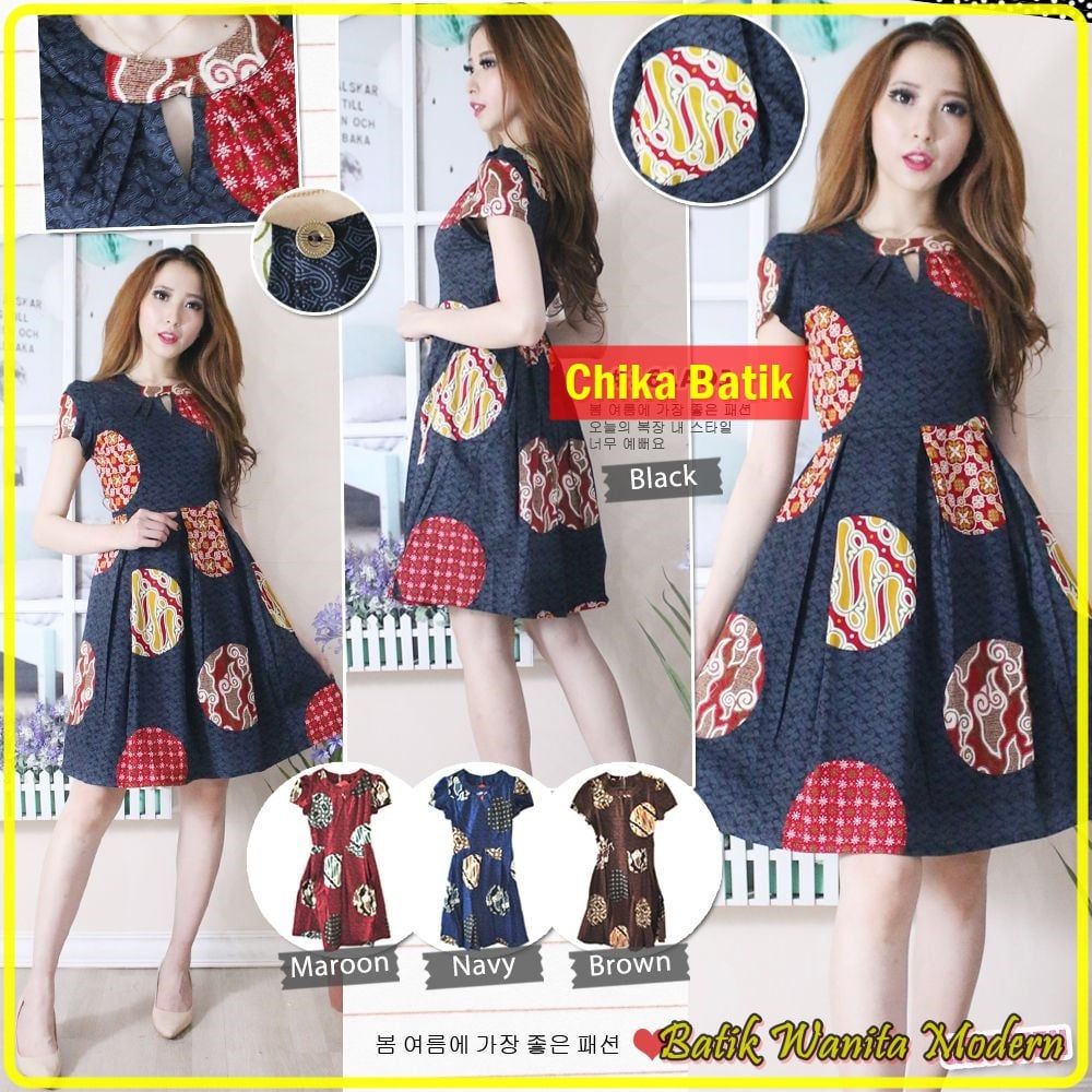 Desain Dress Batik Modern