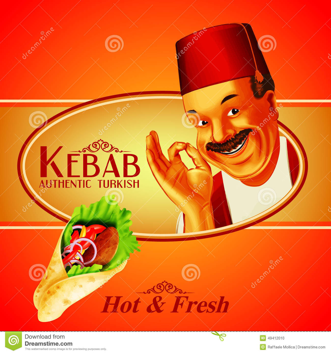 Desain Gambar Kebab