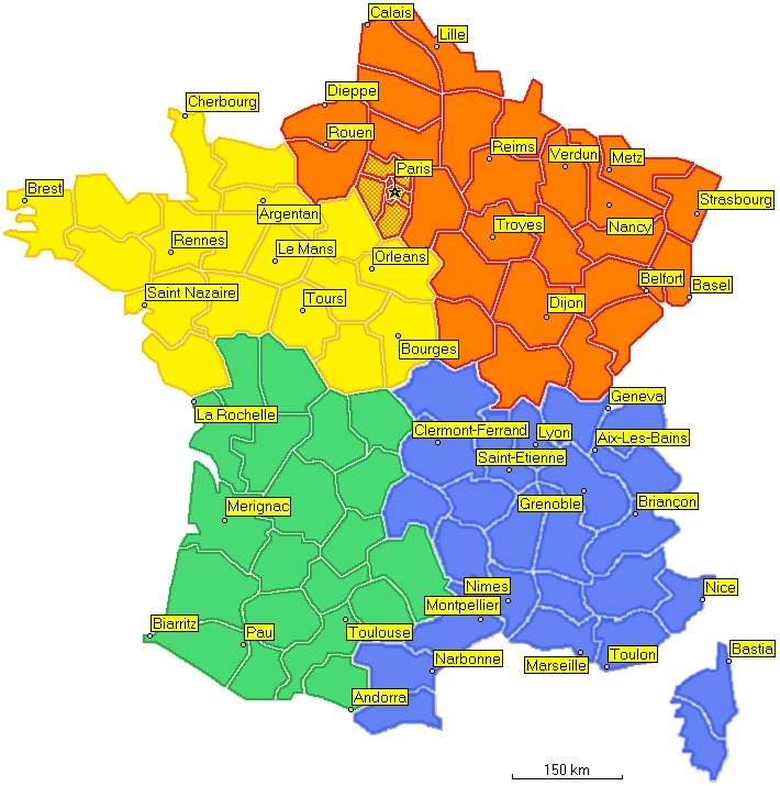 Deutschland Frankreich Landkarte