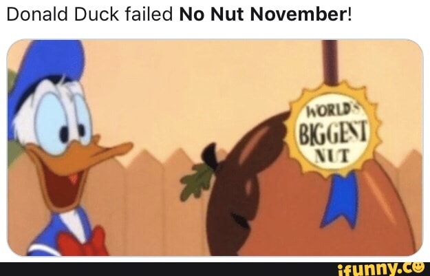 Donald Duck Nut Meme