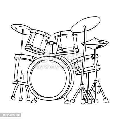 Drum Clipart Black And White