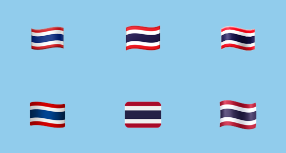Emoji Bendera Thailand