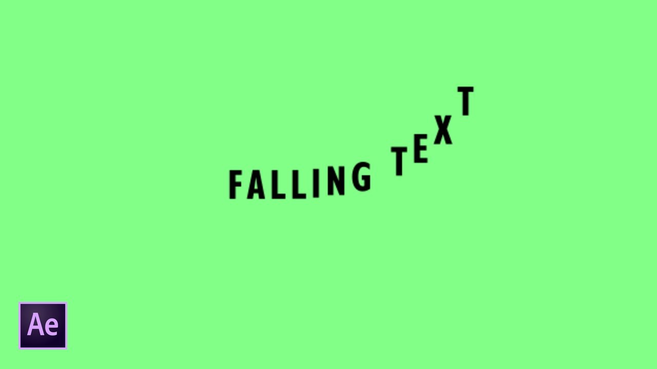 Falling Text Font