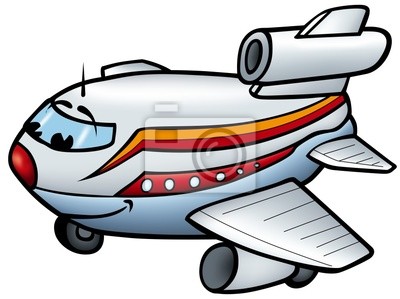 Flugzeug Comic Zeichnen