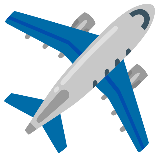 Flugzeug Emoji Schwarz Kopieren
