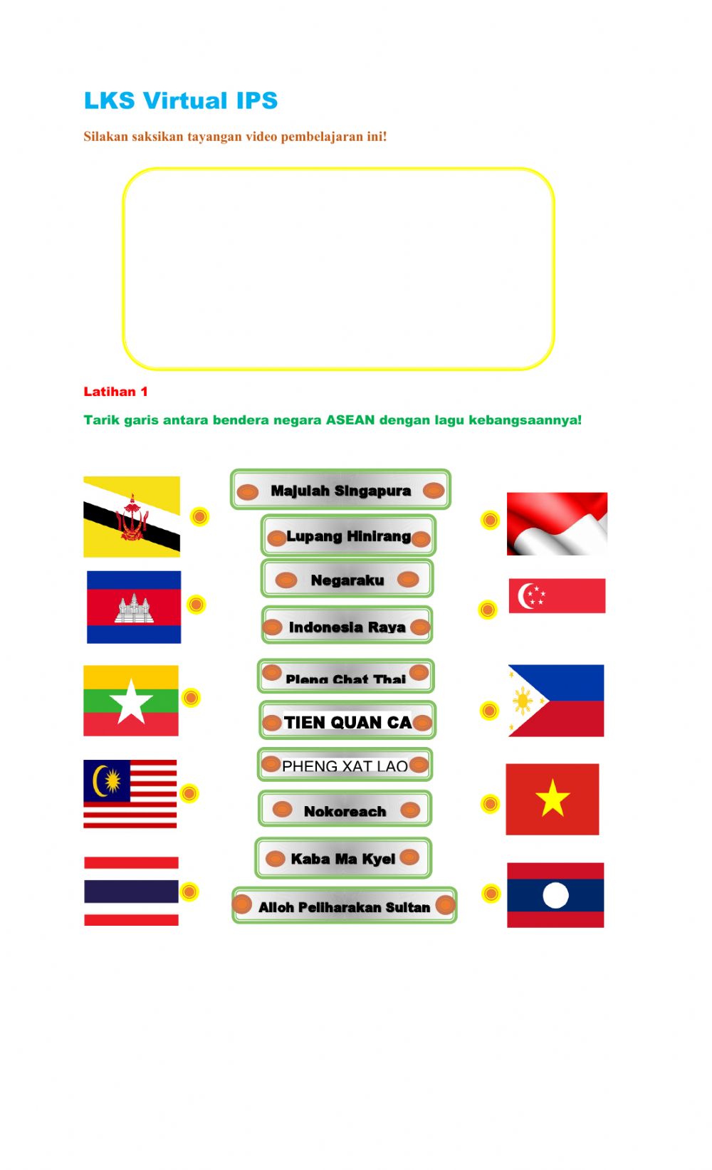 Foto Bendera Negara Asean