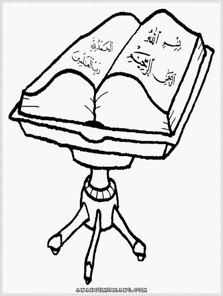 Gambar Al Quran Terbuka Kartun