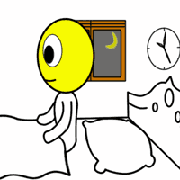 Gambar Animasi Bangun Tidur