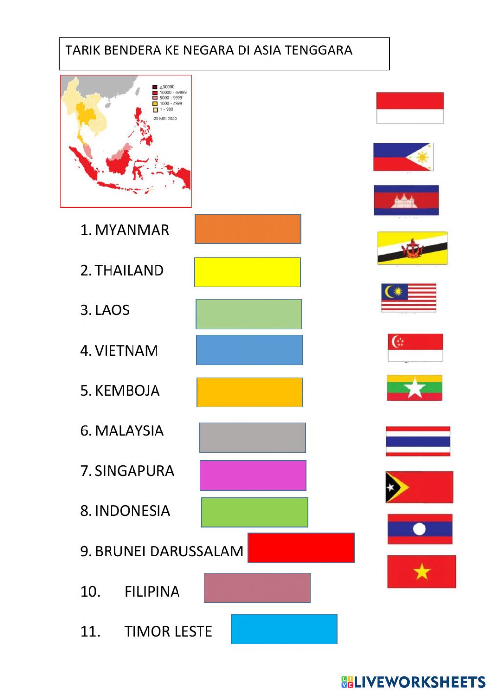 Gambar Bendera Negara Asia Tenggara