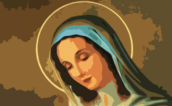 Gambar Bunda Maria Berdoa